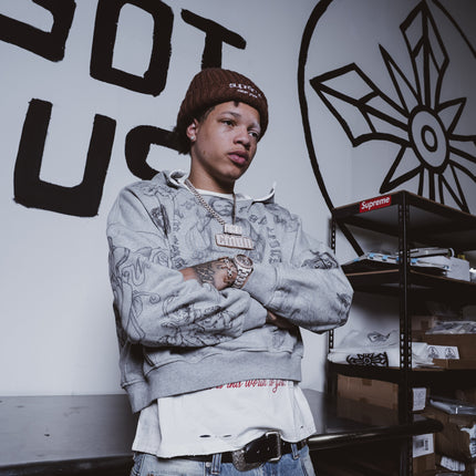 We Are Righteous 'God's Favorite' Distressed Pullover Hoodie | SOLE SERIOUSS [3]