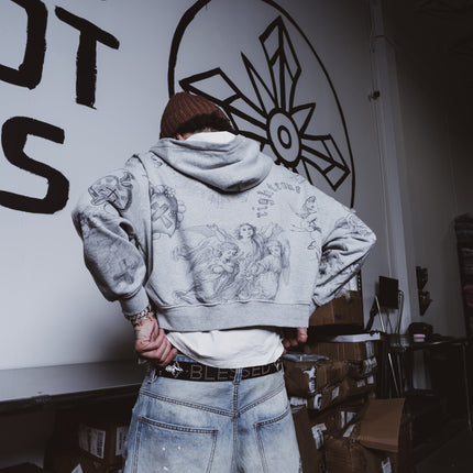 We Are Righteous 'God's Favorite' Distressed Pullover Hoodie | SOLE SERIOUSS [4]