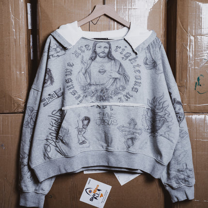 We Are Righteous 'God's Favorite' Distressed Pullover Hoodie | SOLE SERIOUSS [5]