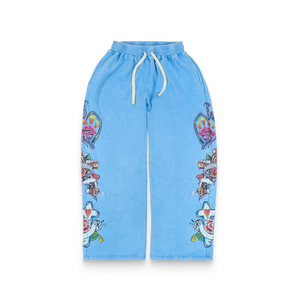 We Are Righteous 'Risen King' Sweatpants Blue | SOLE SERIOUSS [1]