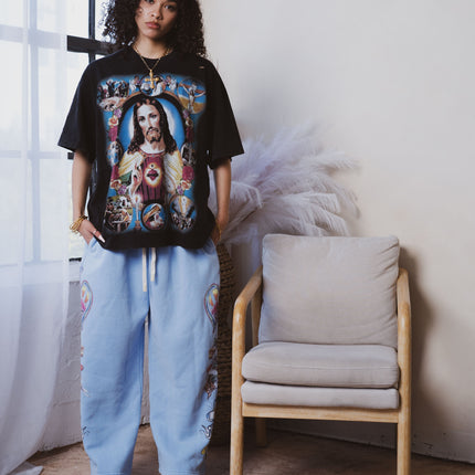 We Are Righteous 'Risen King' Sweatpants Blue | SOLE SERIOUSS [2]