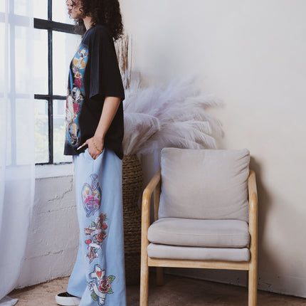 We Are Righteous 'Risen King' Sweatpants Blue | SOLE SERIOUSS [3]