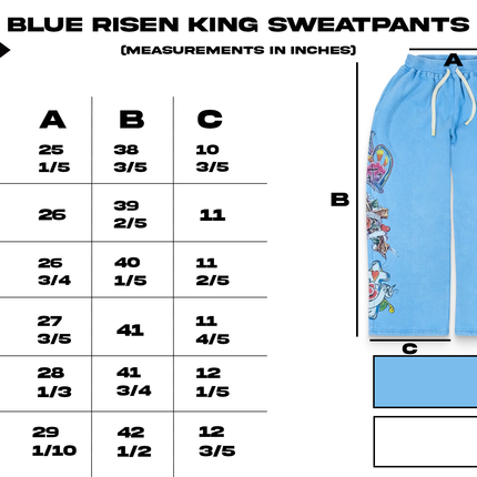 We Are Righteous 'Risen King' Sweatpants Blue | SOLE SERIOUSS [6]