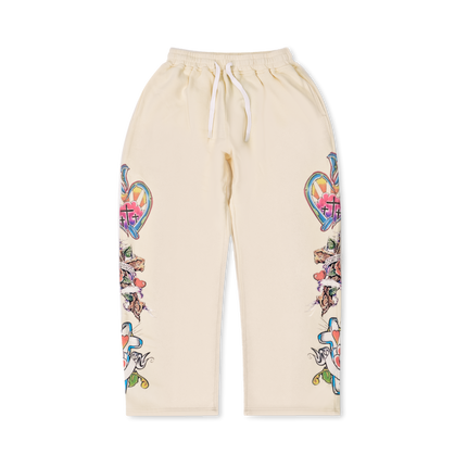 We Are Righteous 'Risen King' Sweatpants Cream | SOLE SERIOUSS [1]