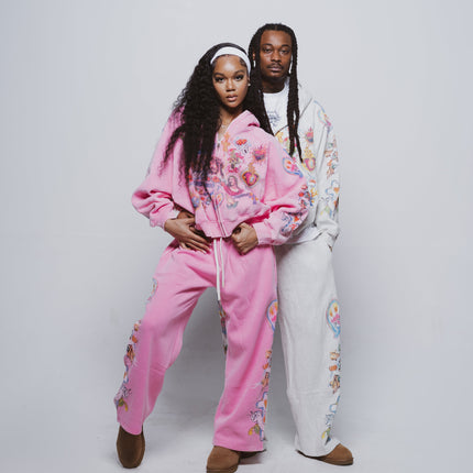 We Are Righteous 'Risen King' Sweatpants Pink | SOLE SERIOUSS [2]