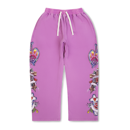 We Are Righteous 'Risen King' Sweatpants Purple | SOLE SERIOUSS [1]