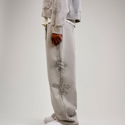 We Are Righteous 'Tatted Believer' Sweatpants Grey | SOLE SERIOUSS [4]