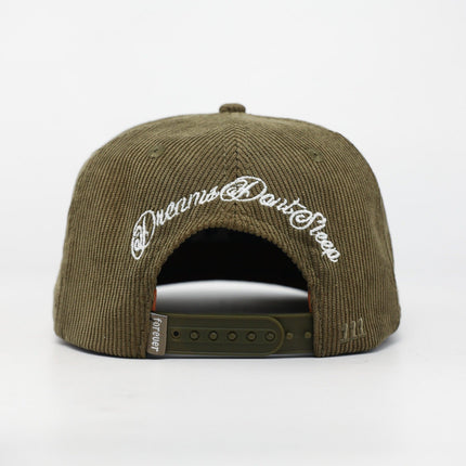 dvniel.luu 'OG BA: From the Bay to the World' Snapback Hat Olive Corduroy | SOLE SERIOUSS [3]
