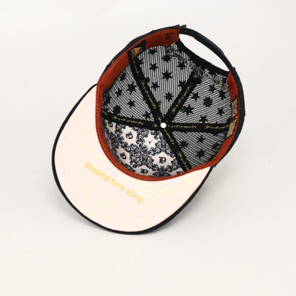 dvniel.luu 'OG CA: Dreams on the West' Trucker Snapback Hat Black Corduroy / Mesh | SOLE SERIOUSS [6]