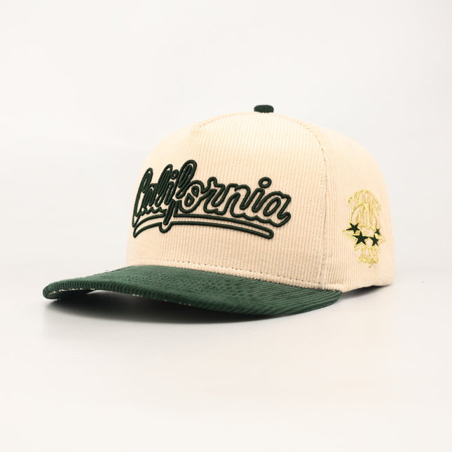 dvniel.luu 'OG CA: Dreams on the West' Snapback Hat Cream / Green | SOLE SERIOUSS [1]