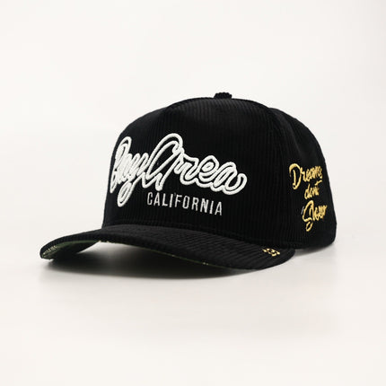 dvniel.luu 'OG BA: From the Bay to the World' Snapback Hat Black Corduroy