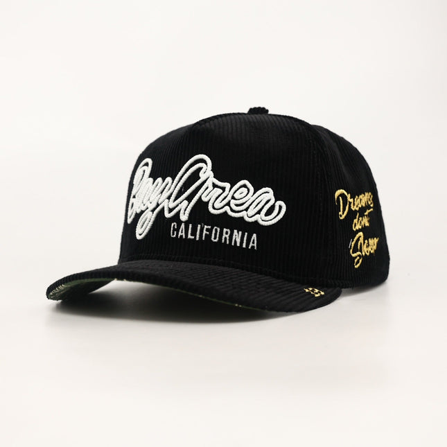 dvniel.luu 'OG BA: From the Bay to the World' Snapback Hat Black Corduroy