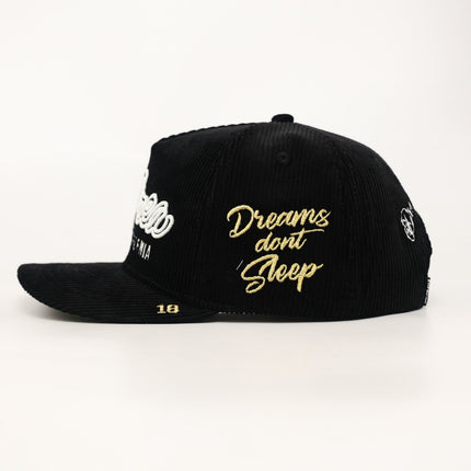 dvniel.luu 'OG BA: From the Bay to the World' Snapback Hat Black Corduroy