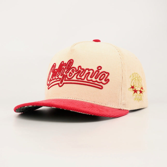 dvniel.luu 'OG CA: Dreams on the West' Snapback Hat Cream / Red | SOLE SERIOUSS [1]
