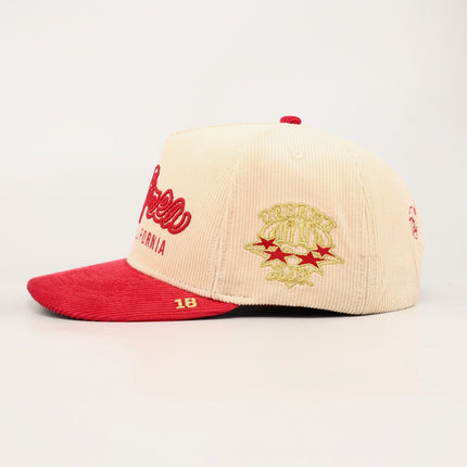 dvniel.luu 'OG CA: Dreams on the West' Snapback Hat Cream / Red | SOLE SERIOUSS [3]
