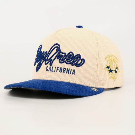 dvniel.luu 'OG BA: From the Bay to the World' Snapback Hat Cream / Blue | SOLE SERIOUSS [1]