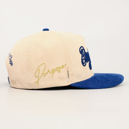 dvniel.luu 'OG BA: From the Bay to the World' Snapback Hat Cream / Blue | SOLE SERIOUSS [5]