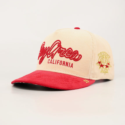 dvniel.luu 'OG BA: From the Bay to the World' Snapback Hat Cream / Red | SOLE SERIOUSS [1]