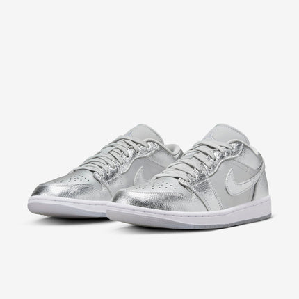 (Women's) Air Jordan 1 Low SE 'Metallic Silver' (2024) FN5030-001 - SOLE SERIOUSS (3)