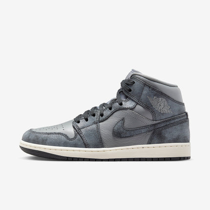 (Women's) Air Jordan 1 Mid SE 'Distressed Smoke Grey' (2024) FJ3448-001 - SOLE SERIOUSS (1)