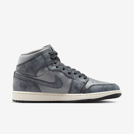 (Women's) Air Jordan 1 Mid SE 'Distressed Smoke Grey' (2024) FJ3448-001 - SOLE SERIOUSS (2)