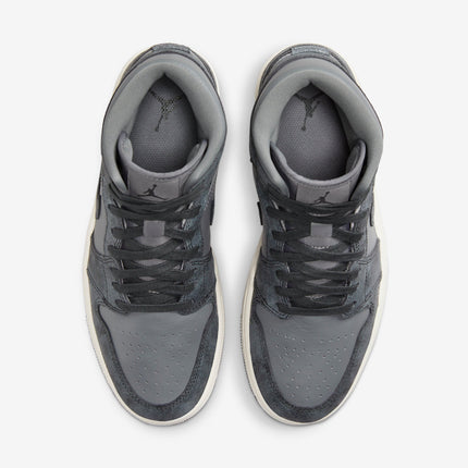 (Women's) Air Jordan 1 Mid SE 'Distressed Smoke Grey' (2024) FJ3448-001 - SOLE SERIOUSS (4)