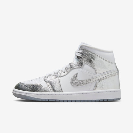 (Women's) Air Jordan 1 Mid SE 'Metallic Silver' (2024) FN5031-100 - SOLE SERIOUSS (1)