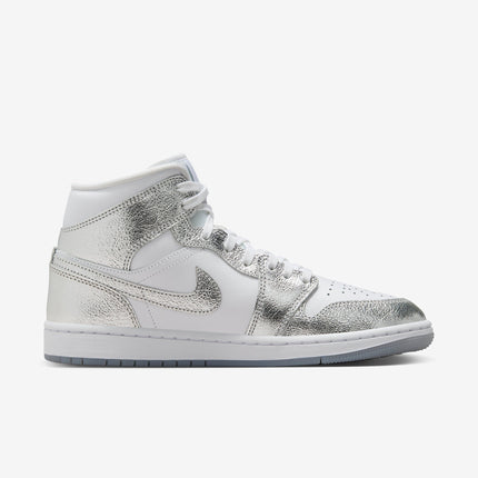 (Women's) Air Jordan 1 Mid SE 'Metallic Silver' (2024) FN5031-100 - SOLE SERIOUSS (2)