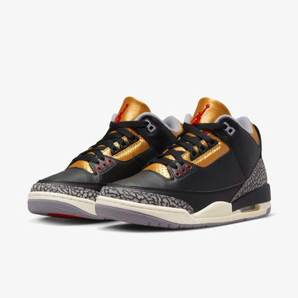 (Women's) Air Jordan 3 Retro 'Black Cement Gold' (2022) CK9246-067 - SOLE SERIOUSS (3)