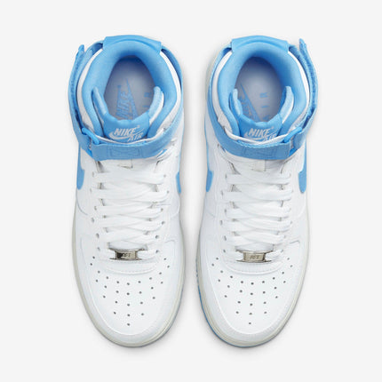 (Women's) Nike Air Force 1 High OG QS 'White / University Blue' (2022) DX3805-100 - SOLE SERIOUSS (4)