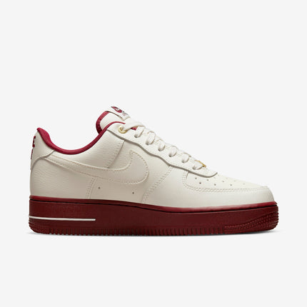 (Women's) Nike Air Force 1 Low '07 SE '40th Anniversary Edition Sail / Team Red' (2022) DQ7582-100 - SOLE SERIOUSS (2)