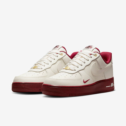 (Women's) Nike Air Force 1 Low '07 SE '40th Anniversary Edition Sail / Team Red' (2022) DQ7582-100 - SOLE SERIOUSS (3)