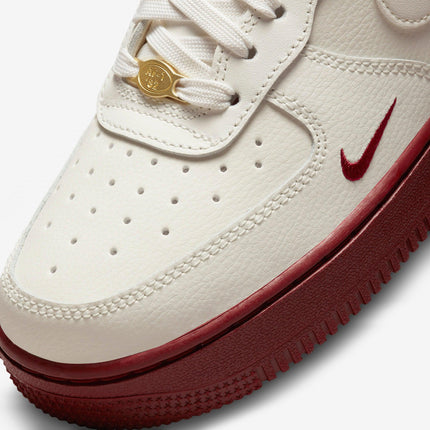 (Women's) Nike Air Force 1 Low '07 SE '40th Anniversary Edition Sail / Team Red' (2022) DQ7582-100 - SOLE SERIOUSS (6)