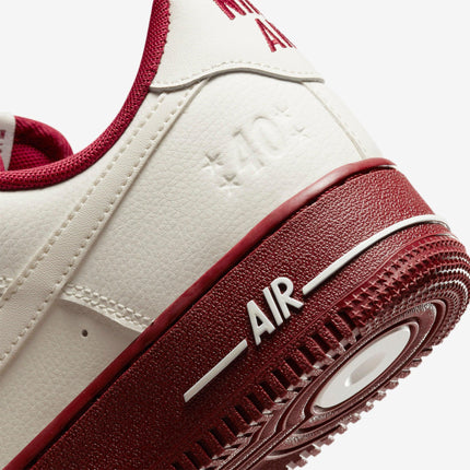 (Women's) Nike Air Force 1 Low '07 SE '40th Anniversary Edition Sail / Team Red' (2022) DQ7582-100 - SOLE SERIOUSS (7)