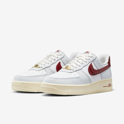 (Women's) Nike Air Force 1 Low '07 SE 'Just Do It Photon Dust / Team Red' (2023) DV7584-001 - SOLE SERIOUSS (3)
