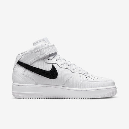 (Women's) Nike Air Force 1 Mid '07 'Snakeskin White / Black' (2022) DZ5211-100 - SOLE SERIOUSS (2)