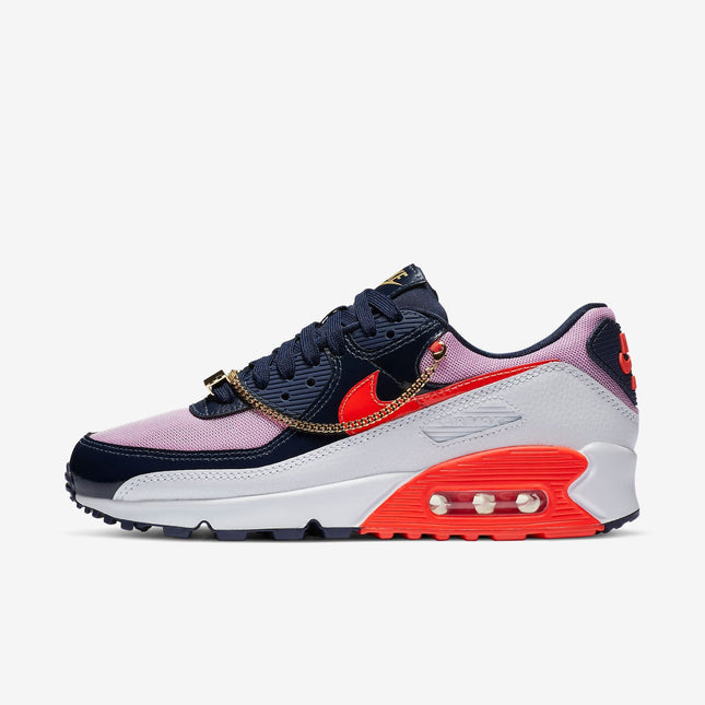 (Women's) Nike Air Max 90 'Cuban Link Bright Crimson' (2020) CZ8099-100 - SOLE SERIOUSS (1)