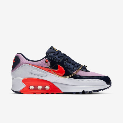 (Women's) Nike Air Max 90 'Cuban Link Bright Crimson' (2020) CZ8099-100 - SOLE SERIOUSS (2)