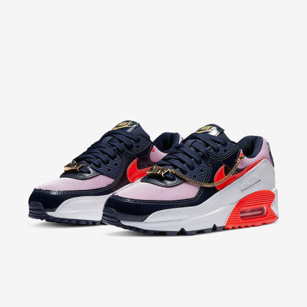 (Women's) Nike Air Max 90 'Cuban Link Bright Crimson' (2020) CZ8099-100 - SOLE SERIOUSS (3)