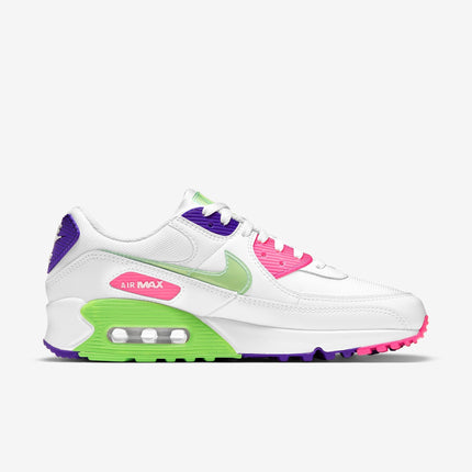 (Women's) Nike Air Max 90 'White / Neon' (2021) DH0250-100 - SOLE SERIOUSS (2)