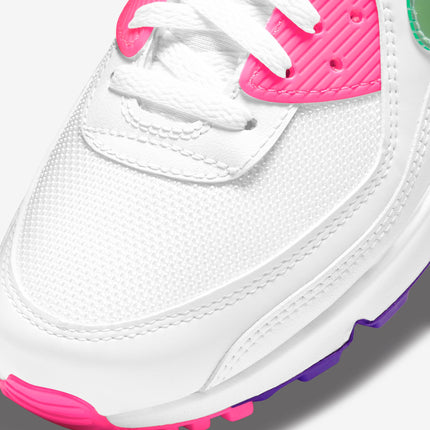 (Women's) Nike Air Max 90 'White / Neon' (2021) DH0250-100 - SOLE SERIOUSS (6)