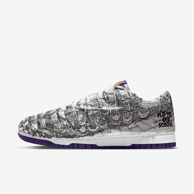 (Women's) Nike Dunk Low SE 'Flip the Old School' (2021) DJ4636-100 - SOLE SERIOUSS (1)