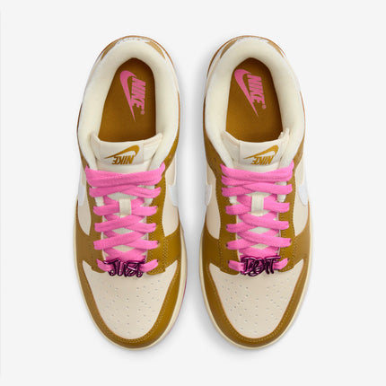 (Women's) Nike Dunk Low SE 'Just Do it Bronzine Pink' (2024) FD8683-700 - SOLE SERIOUSS (4)