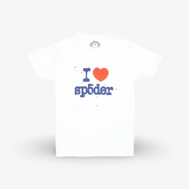 (Women's) Sp5der 'Souvenir / I Love' Baby Tee White (SS24) - SOLE SERIOUSS (1)