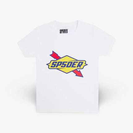 (Women's) Sp5der 'The Spot' Baby Tee White (FW24) - SOLE SERIOUSS (1)