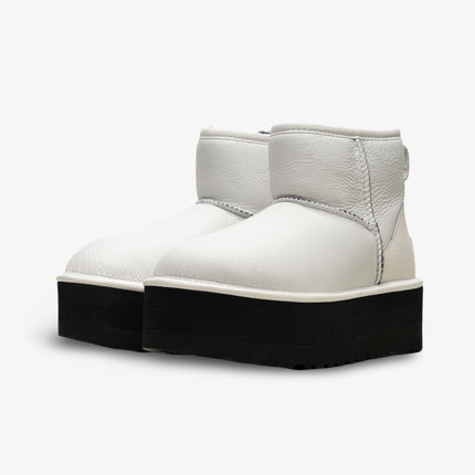 (Women's) UGG Classic Mini Platform Matte Boot 'Ultra Matte White' (2020) 1130611-UMWH - SOLE SERIOUSS (2)