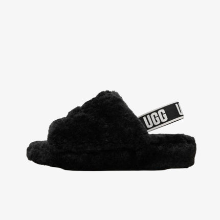 (Women's) UGG Fluff Yeah Slide 'Black' (2021) 1095119-BLK - SOLE SERIOUSS (1)