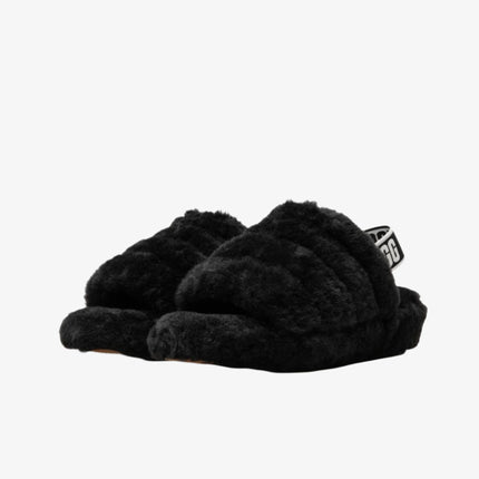 (Women's) UGG Fluff Yeah Slide 'Black' (2021) 1095119-BLK - SOLE SERIOUSS (2)