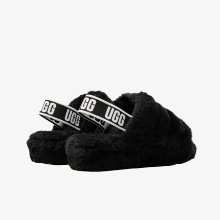 (Women's) UGG Fluff Yeah Slide 'Black' (2021) 1095119-BLK - SOLE SERIOUSS (3)