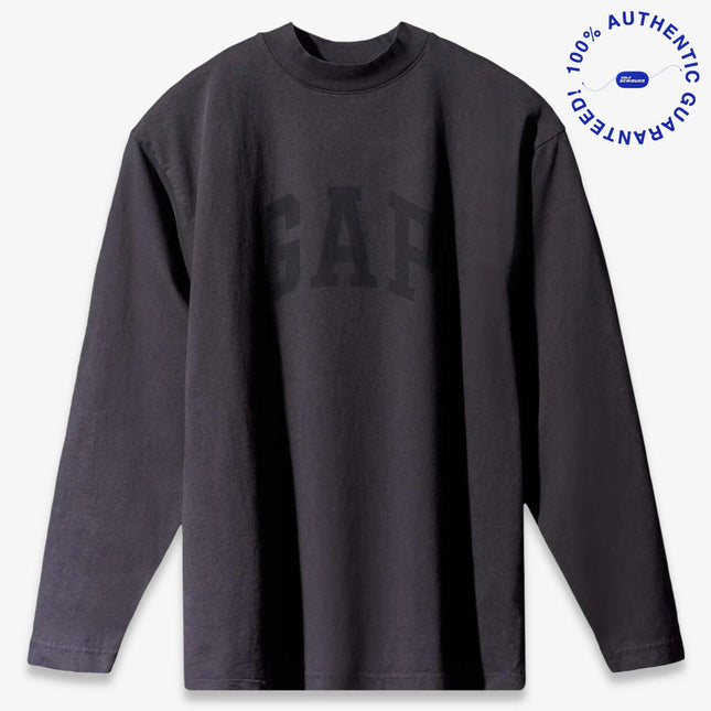 Yeezy x Gap Engineered by Balenciaga L/S Long Sleeve Tee 'Dove' Black (SS22) | SOLE SERIOUSS [1]